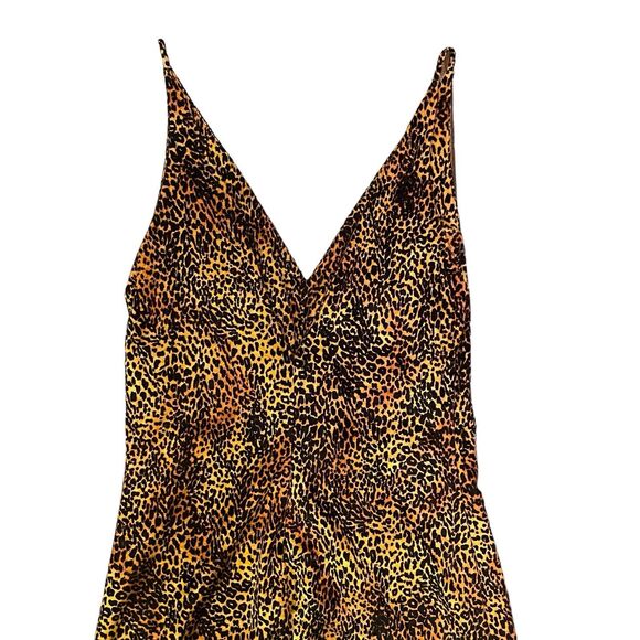 VTG Victoria Secret Collection Gold Label S Fuzzy Leopard Animal Print Lingerie - Picture 3 of 8